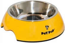 Comedero de Melamina Petipop Amarillo L