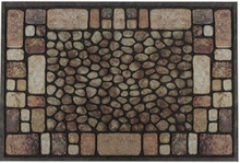 Felpudo Goma Flockada Arte St. Croix 40x60 Gris