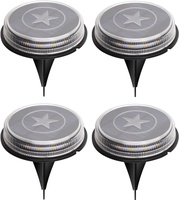 Pack 4 luz solar led suelo jardin Aigostar 3200K Luz