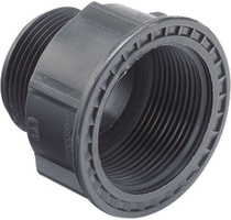 Racor Hembra-Macho Reduccion Plastico 1-3/4