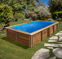 Piscina Sunbay Madera Rectangular  375x200x68 cm