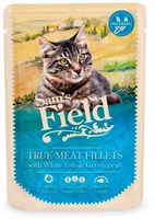 Sam's Field Adult Filetes Pescado Blanco y Guisantes Sobre 85 g