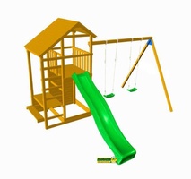 Parque Infantil Teide XL con Columpio Doble