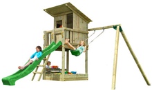 Parque Infantil Beach Hut XL con Columpio Individual