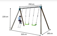 Columpio Infantil Masgames Yua 