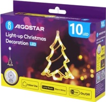 Adorno Navidad Figura Arbol con Pilas y Ventosa