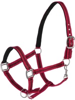Cabezada Caballo Mustang Regulable Rojo/Negro Talla Full