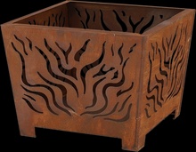 Brasero Dise�o Cuadrado Oxido S