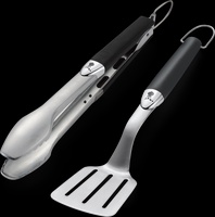 Kit Utensilios Premium - Modelo peque�o, 2 Piezas, Acero Inoxidable, Negro