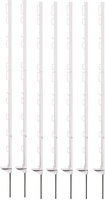 Pack 50 Unidades Poste Pastor Plastico Blanco 105 cm