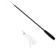 Juguete Palo Negro Retractil para Gatos