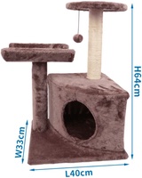 Arbol Rascador Marron para Gatos