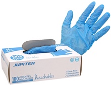 Guantes Jupiter Nitrilo Azul 100 Uds