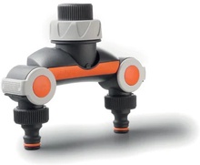 Distribuidor de Doble Salida con Doble Regulacion 3/4