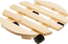 Soporte Maceta Madera Redondo 35 cm