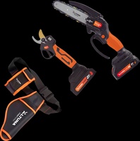Altuna Kit de Poda a Bateria de Titanio - Motosierra a Bateria + Tijeras de Podar Electricas + Maletin Funda