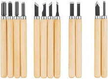 Juego de Gubias con Mango de Madera - 12 Piezas