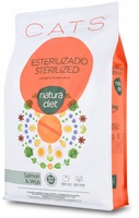 Pienso Gatos Natura Diet Cats Sterilized Salmon & Vegs 1,5 kg