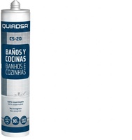 Silicona Ba�os y Cocinas Quiadsa CS-20 Blanco 280ml