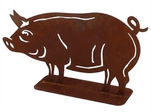 Figura Jardin Cerdo Efecto Oxido