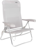 Silla de Playa Reclinable Crespo AL/205 Gris Claro