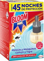 Bloom Max Insecticida Electrico Mosquitos 1 Recambio 45 Noches