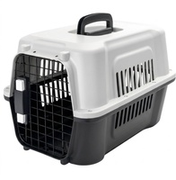 Transportin Avion Perros y Gatos Blanco/Negro Hasta 5kg