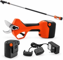 Pack tijera de poda Stocker Magma E-35 TP 21 V con mango telesc�pico 190-310 cm, bater�a 2,6 Ah y cargador doble