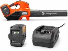 Pack soplador Husqvarna 525iB Mark II + 2 baterías BLi200X 5 Ah + cargador QC250 Pack soplador Husqvarna 525iB Mark II + 2 baterías BLi200X 5 Ah + cargador QC250