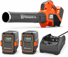 Pack soplador Husqvarna 525iB Mark II + 2 baterías 40-B140X 4 Ah + cargador 40-C80 Pack soplador Husqvarna 525iB Mark II + 2 baterías 40-B140X 4 Ah + cargador 40-C80