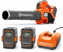Pack soplador Husqvarna 525iB Mark II + 2 baterías 40-B140X 4 Ah + cargador 40-C500X Pack soplador Husqvarna 525iB Mark II + 2 baterías 40-B140X 4 Ah + cargador 40-C500X