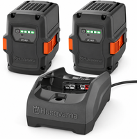 Pack energ�a Husqvarna: 2 bater�as 40-B140 36 V 4 Ah + cargador 40-C80