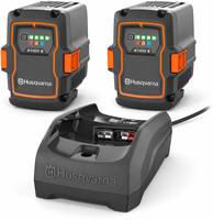 Pack energ�a Husqvarna: 2 bater�as 40-B140X 36 V 4 Ah + cargador 40-C80