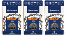 Pack 3 cadenas de motosierra Husqvarna X-CUT S85 68 eslabones · 3/8 · 1,5 mm Pack 3 cadenas de motosierra Husqvarna X-CUT S85 68 eslabones · 3/8 · 1,5 mm