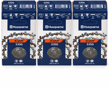 Pack 3 cadenas de motosierra Husqvarna X-CUT S35G 72 eslabones · .325 · 1,5 mm Pack 3 cadenas de motosierra Husqvarna X-CUT S35G 72 eslabones · .325 · 1,5 mm