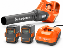Pack soplador Husqvarna 530iB + 2 baterías 40-B330X 9 Ah + cargador rápido 40-C750X Pack soplador Husqvarna 530iB + 2 baterías 40-B330X 9 Ah + cargador rápido 40-C750X