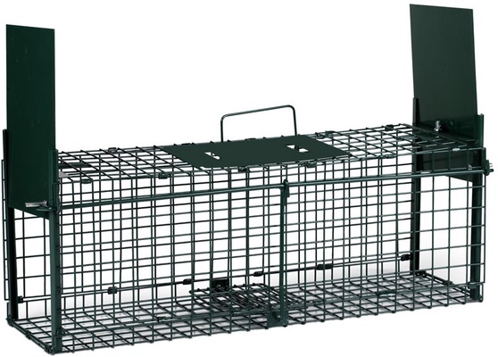 Jaula Trampa Plegable 2 Puertas 19x62x21 cm