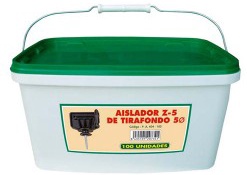 Aislador Z-5 de Tirafondo Cubo de 100 unidades