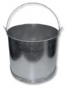 Cubo Recto Galvanizado 12