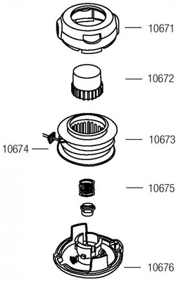 Cabezal Desbrozadora Semiautomatico Universal Mini