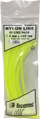 Hilo Nylon Desbrozadora Cuadrado Trimmer 50 Piezas 3.00 mm 