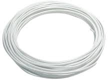 Alambre Plastificado Blanco 20 Metros