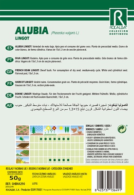 Semilla Alubia Lingot 250 gr