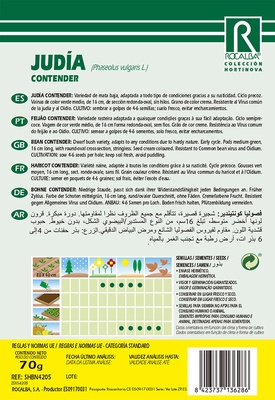 Semilla Judia Contender Mata Baja 250 gr