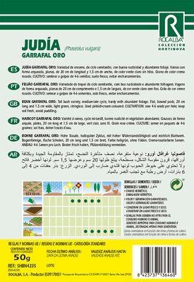 Semilla Judia Garrafal Oro Enrame 250 gr