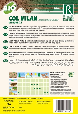 Semilla Ecologica Col Milan Virtudes 2