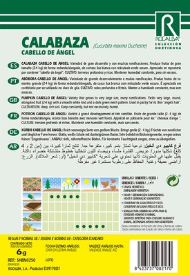 Semilla Calabaza Cabello de Angel 6 gr