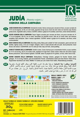 Semilla Judia Signora Della Campagna