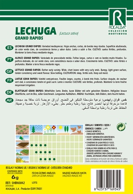 Semilla Lechuga Grand Rapids