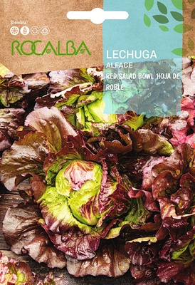 Semilla Lechuga Salad Bowl Rossa Hoja de Roble
